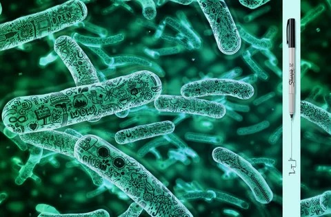 microscopic bacteria