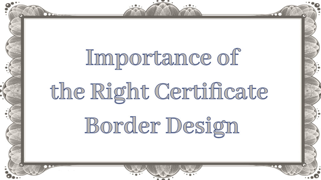 certificate border