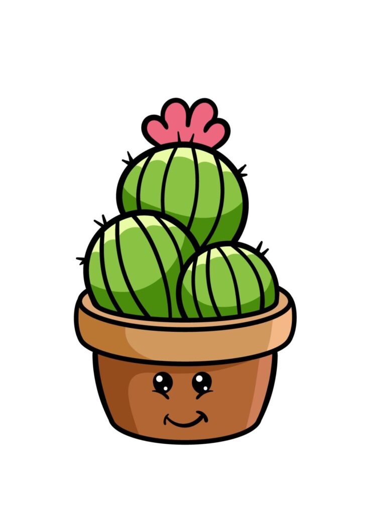 How To Draw A Cartoon Plant