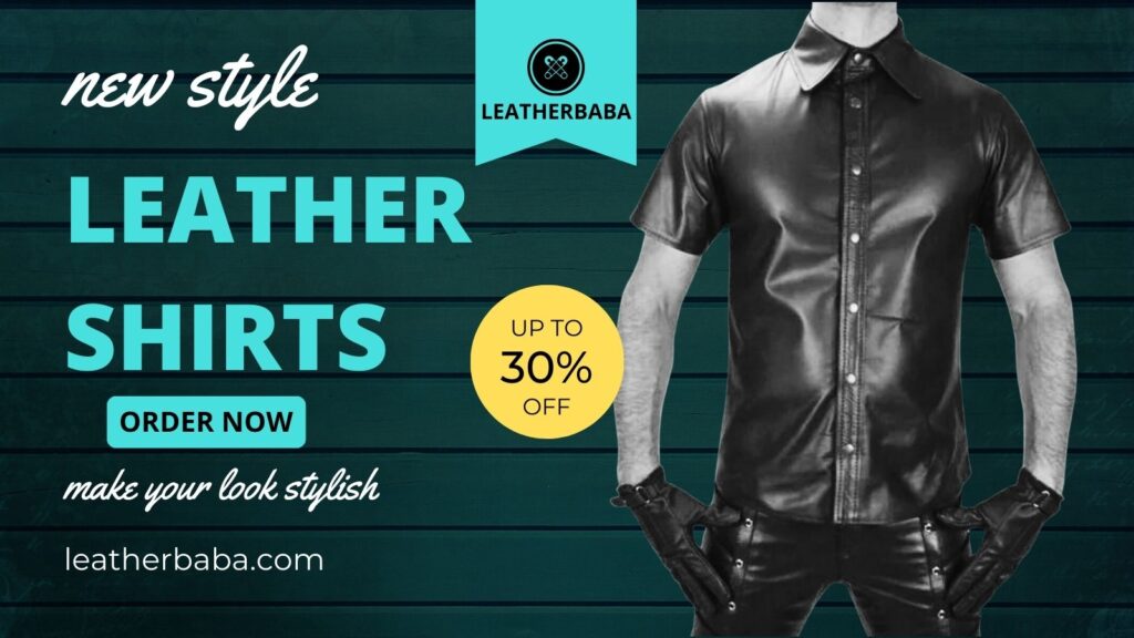 Mens Leather Shirt Jacket