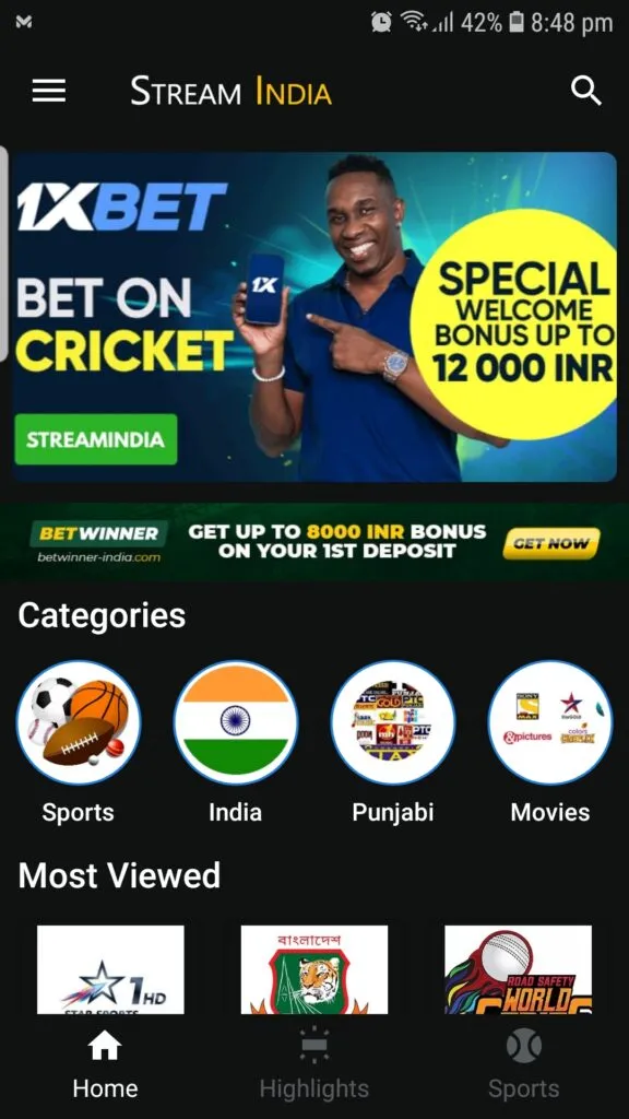 stream india apk
