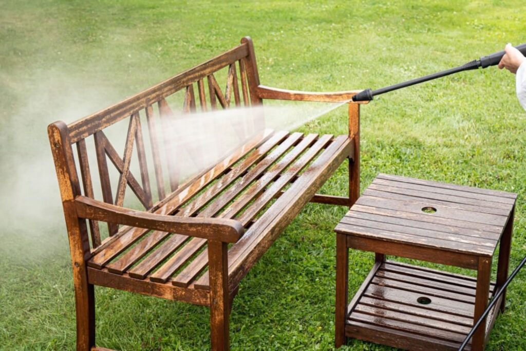 cleaning benches